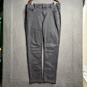 Mugsy Hydes Jeans Mens 36 x 32 Faded Black Slim Straight Stretch Denim Pants
